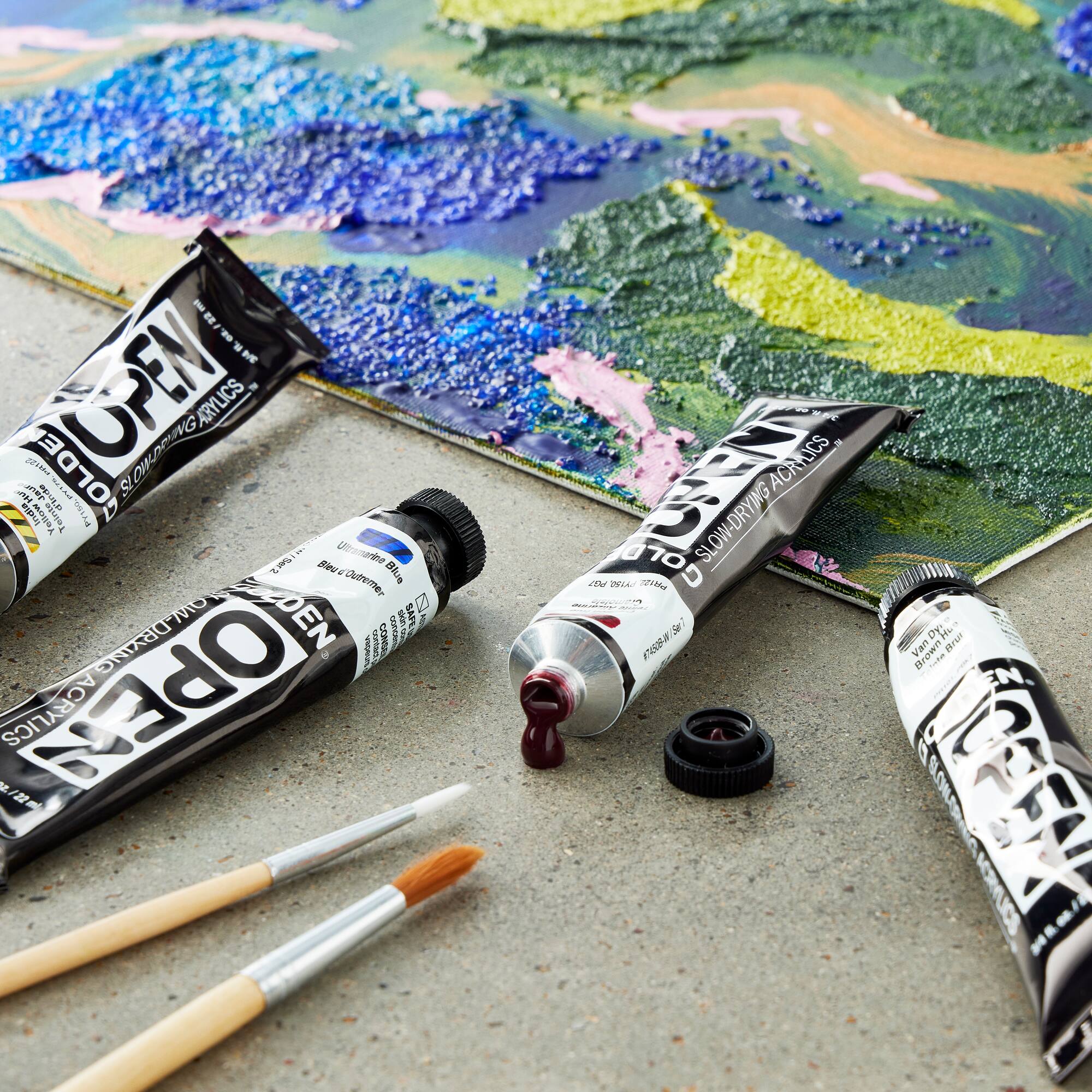 Golden® OPEN Slow-Drying Acrylics Intro Set
